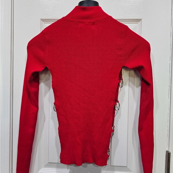 Women’s Balboa Red long sleeve Top Sz S - Picture 4 of 7